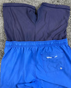 Speedo Men's Blue Volley Lined Swim Trunks 5.5" Inseam Board Shorts Pockets L