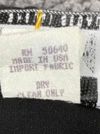 JM by Shelli Segal Fringed Open Front Cardigan Hoodie Black Medium