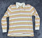 Billabong T-Shirt Mens Long Sleeve Brow Pink Tan Striped Sz L