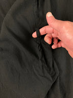 JM by Shelli Segal Fringed Open Front Cardigan Hoodie Black Medium