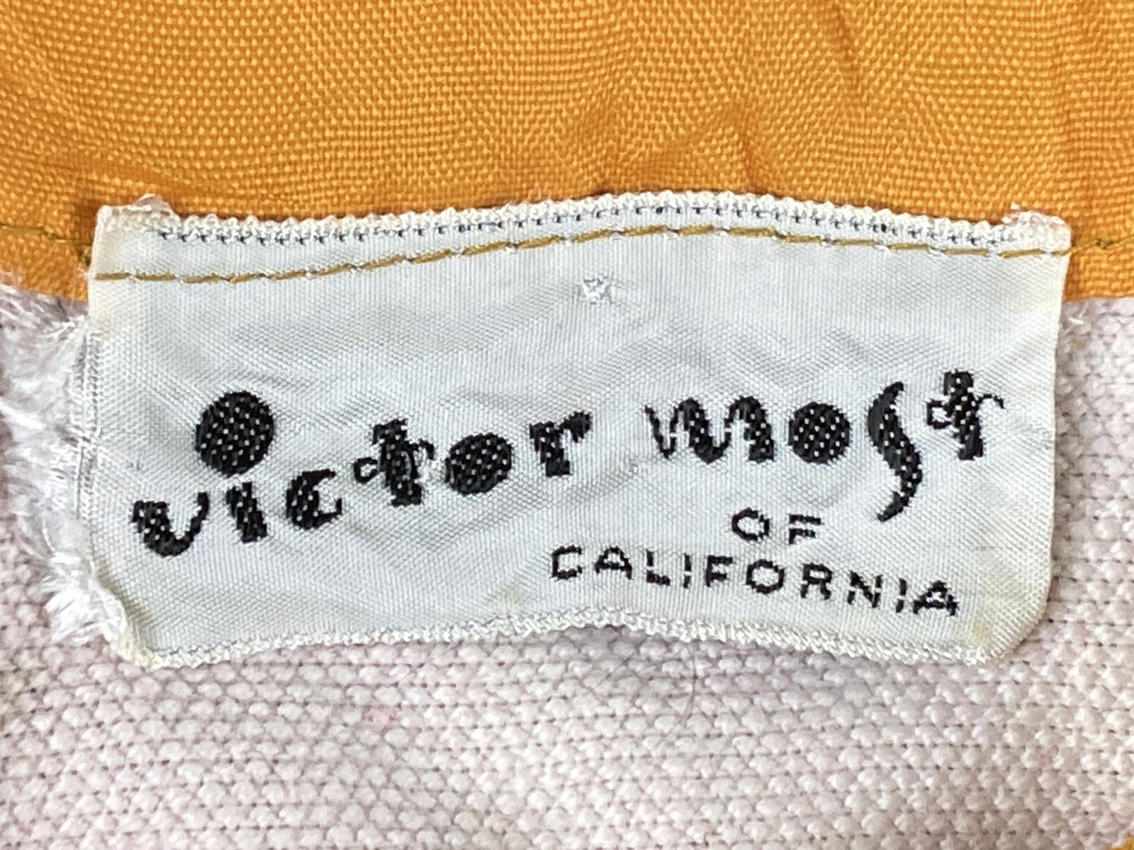 Vintage Victor Most of California Floral Velvet Vest Womens Size Small