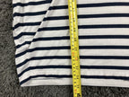 Aqua Maritime Striped T-Shirt Dress White Navy Blue Nautical Stretch Sz One Size
