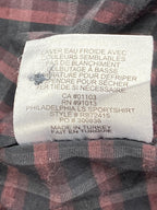 Robert Barakett Black Burgundy Plaid Button Front Shirt Size M