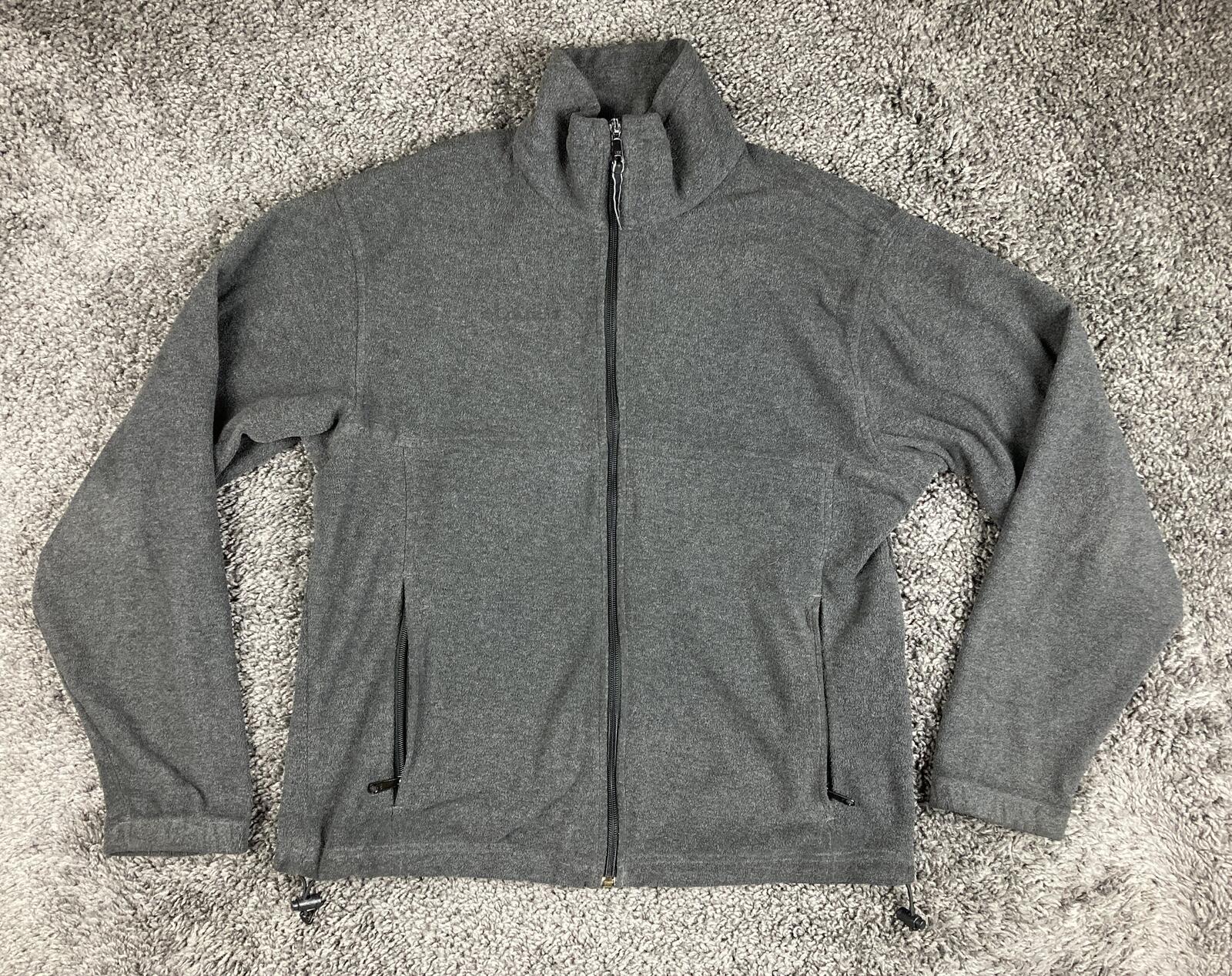 Columbia Mens Steens Mountain Full Zip Fleece Jacket Gray Charcoal Sz M