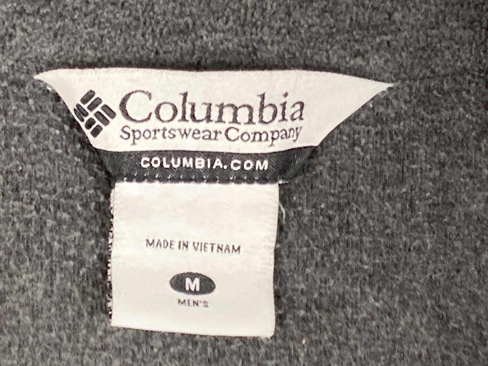 Columbia Mens Steens Mountain Full Zip Fleece Jacket Gray Charcoal Sz M