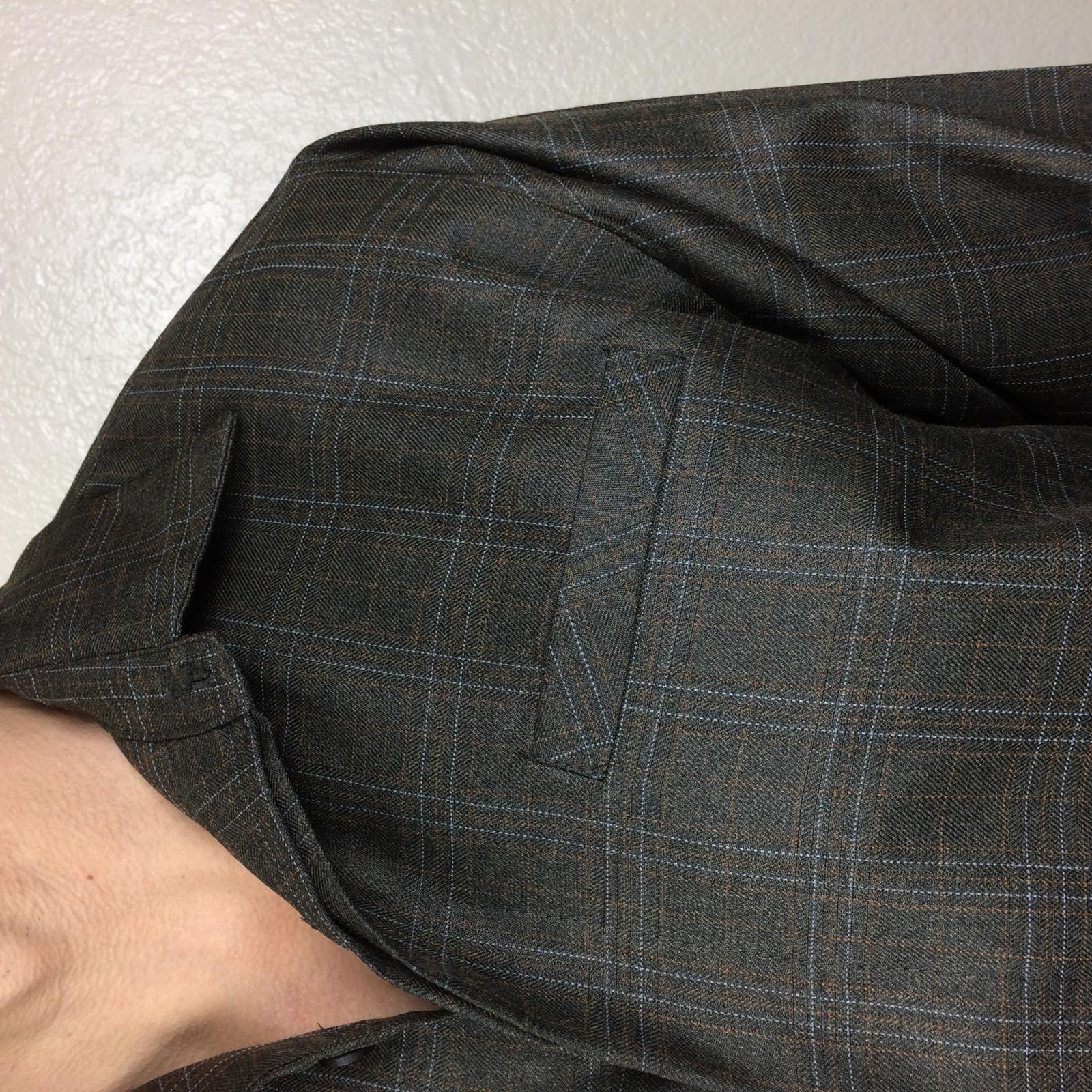 Steve Harvey Shirt Men's Celebrity Edition  Brown Plaid Sz M