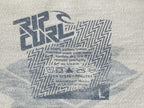 Rip Curl T-Shirt Men's Beige Surf Logo Graphic Short Sleeve Tee Sz L