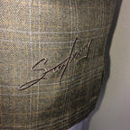 Steve Harvey Shirt Men's Celebrity Edition  Brown Plaid Sz M