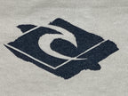 Rip Curl T-Shirt Men's Beige Surf Logo Graphic Short Sleeve Tee Sz L
