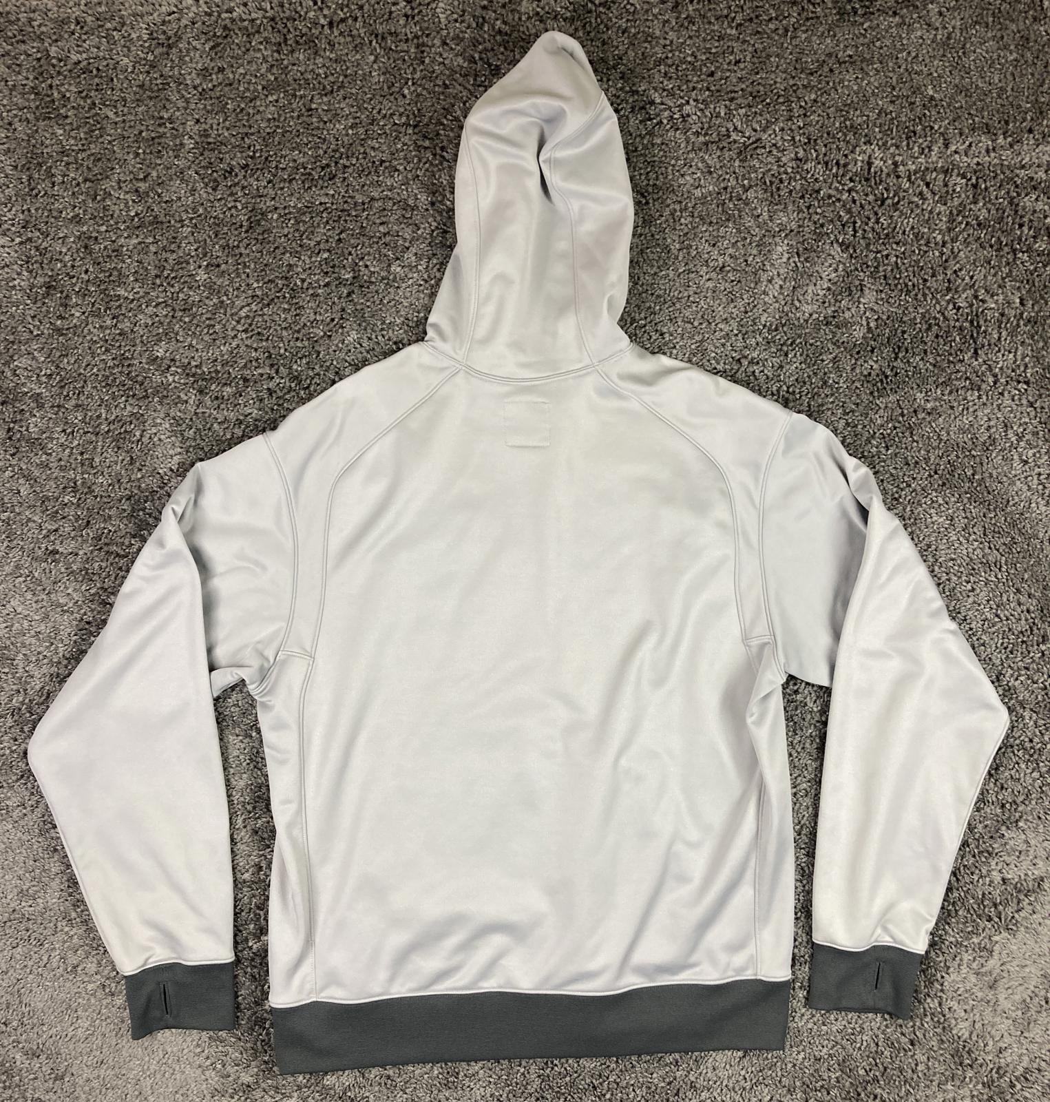 Nike Sportswear Hoodie Men's XL Gray Thumbholes Pullover Headphone Port