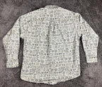 Vintage Woolrich Shirt Mens Made USA Cotton Camping Hiking Novelty Print Sz L