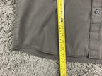 Quiksilver Mens Shirt Gray Short Sleeve Button Up Graphic Logo Surf Skate Sz L