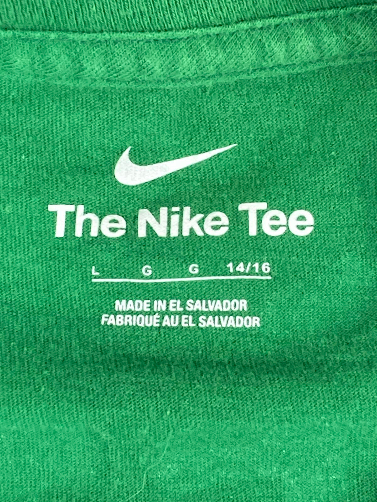 The Nike Tee Jalen Hurts #1 Eagles Youth L 14/16 Green T-Shirt