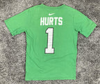 The Nike Tee Jalen Hurts #1 Eagles Youth L 14/16 Green T-Shirt