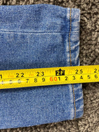 RE/DONE Blue Skinny Jeans Womens Size 27  Button Fly Distressed Knee Denim