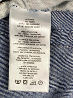 RE/DONE Blue Skinny Jeans Womens Size 27  Button Fly Distressed Knee Denim