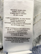 RE/DONE Blue Skinny Jeans Womens Size 27  Button Fly Distressed Knee Denim