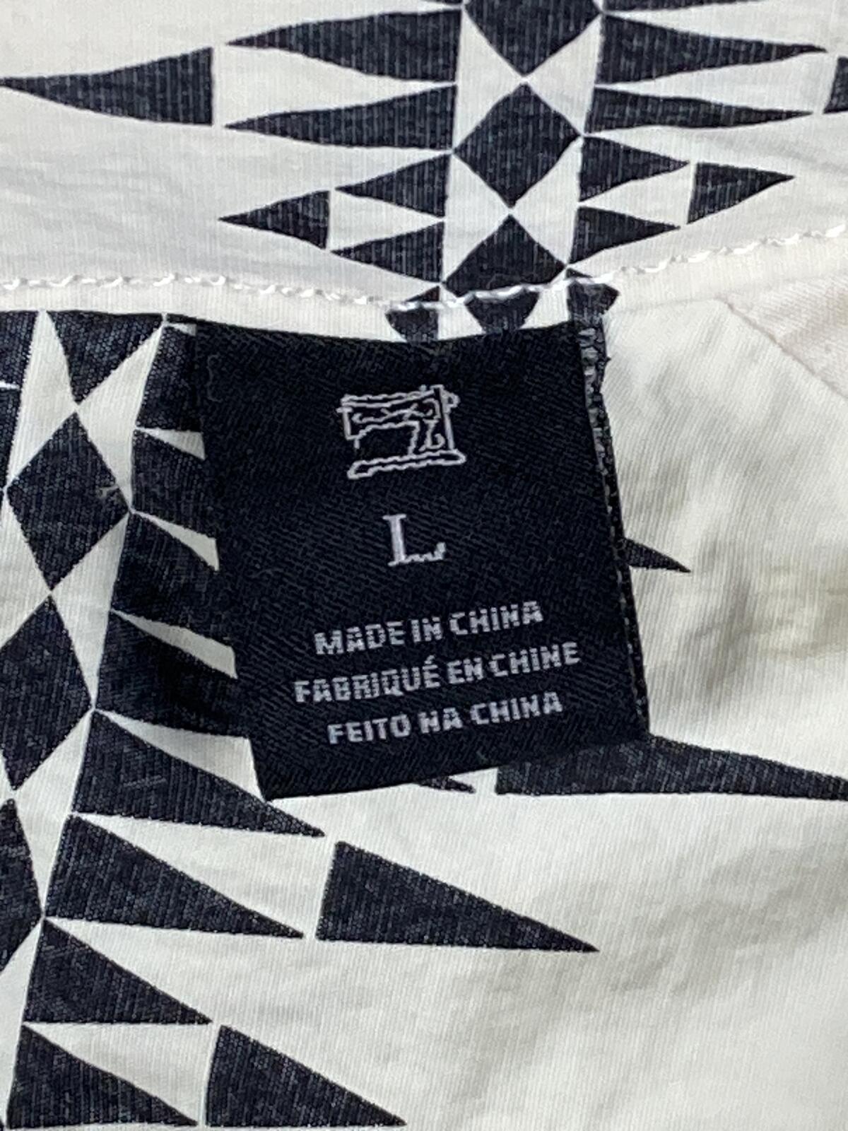 Scotch & Soda Amsterdams Blauw Hooded Field Jacket Men's White Print Nylon Sz L