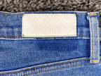 RE/DONE Blue Skinny Jeans Womens Size 27  Button Fly Distressed Knee Denim