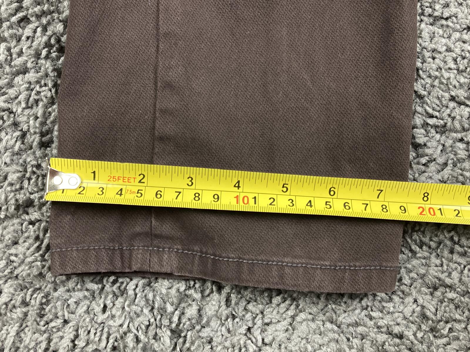 Halsey 44 Mens Pants Brown Cotton Stretch 5 Pocket Straight Leg Sz 32x30