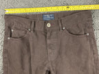 Halsey 44 Mens Pants Brown Cotton Stretch 5 Pocket Straight Leg Sz 32x30