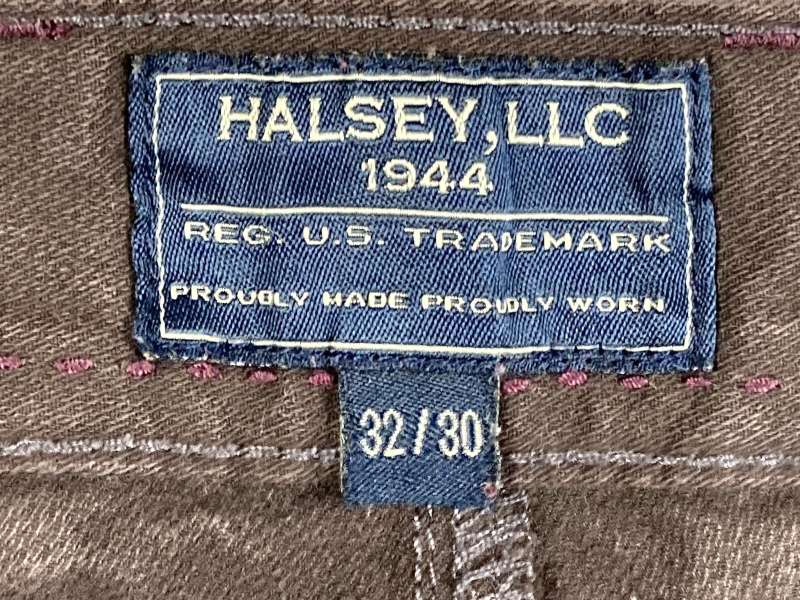 Halsey 44 Mens Pants Brown Cotton Stretch 5 Pocket Straight Leg Sz 32x30
