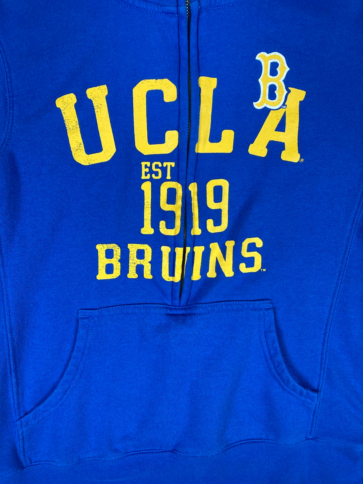 Rivalry Threads 91 UCLA Bruins Quarter Zip Sweatshirt Youth Sz Large 12/13 Blue