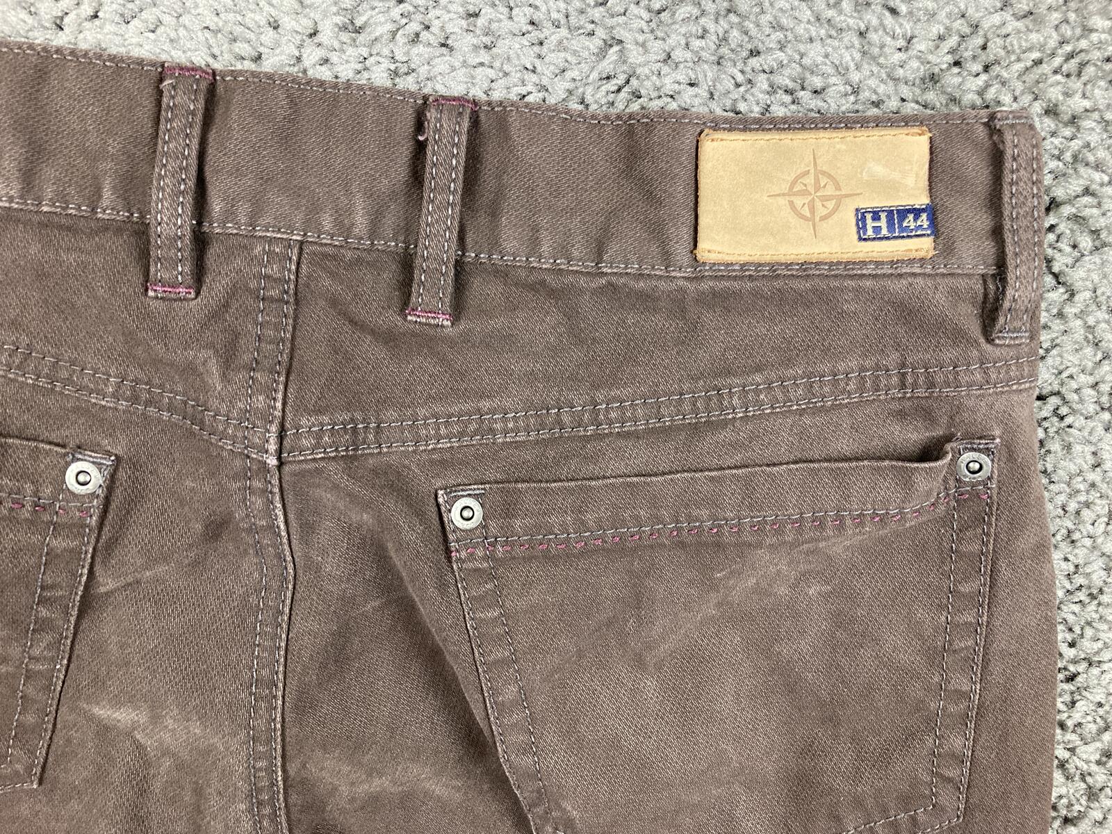 Halsey 44 Mens Pants Brown Cotton Stretch 5 Pocket Straight Leg Sz 32x30