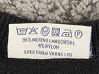 Glenbrae Spiral Merino Lambswool Sweater Mens Black Made in UK Golf Knit Sz M