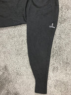 Glenbrae Spiral Merino Lambswool Sweater Mens Black Made in UK Golf Knit Sz M