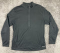 REI Co-op Pullover Quarter Zip Long Sleeve Performance Base Layer Black Size M