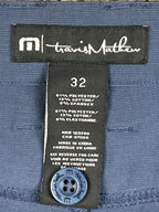 Travis Travis Mathew Open To Close Golf Pants Blue Performance Stretch Chino 32