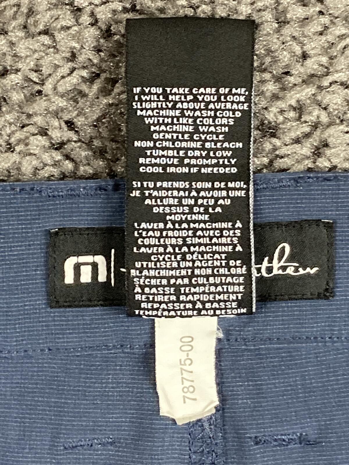 Travis Travis Mathew Open To Close Golf Pants Blue Performance Stretch Chino 32