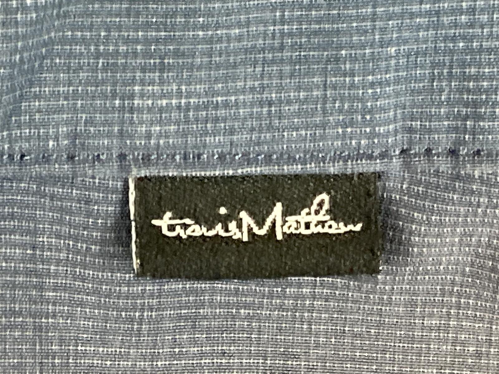 Travis Travis Mathew Open To Close Golf Pants Blue Performance Stretch Chino 32
