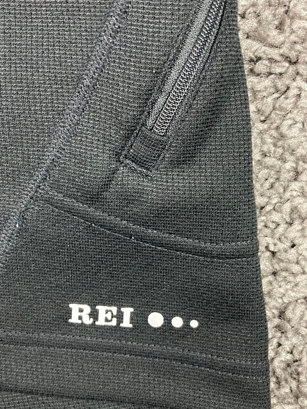 REI Co-op Pullover Quarter Zip Long Sleeve Performance Base Layer Black Size M