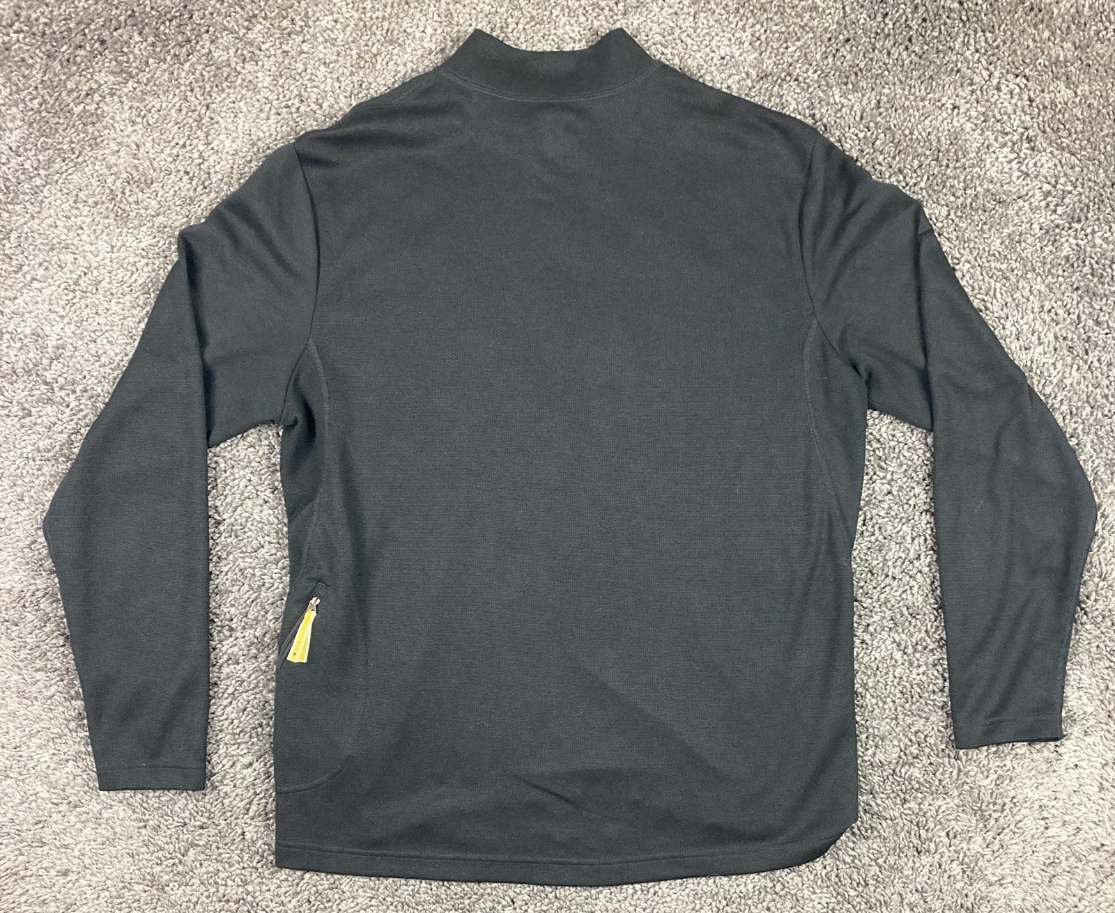 REI Co-op Pullover Quarter Zip Long Sleeve Performance Base Layer Black Size M