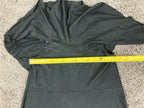Maeve Anthropologie Black Cold Shoulder Ruffle Mini Dress Knit Rayon Stretch S