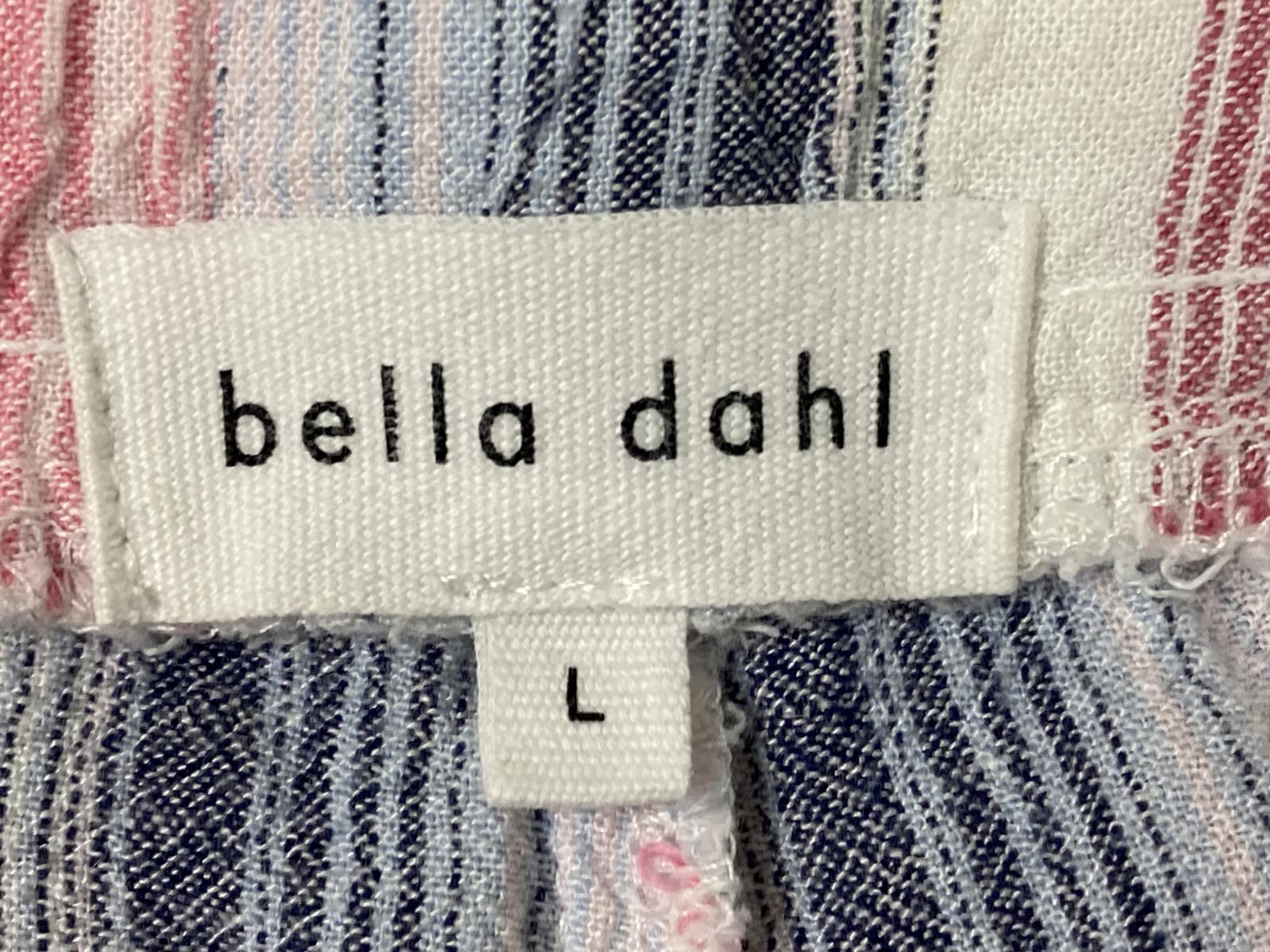 Bella Dahl Striped Linen Blend Drawstring Lounge Pants Womens Large