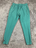 Alphalete Jogger Pants Mens Teal Green Zip Pockets Sz Medium