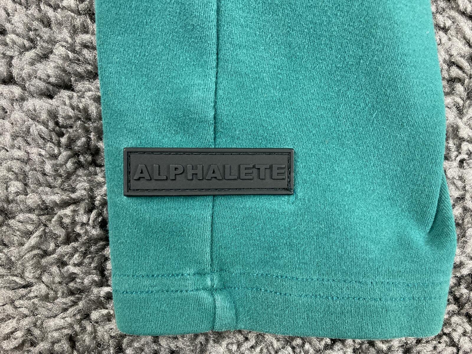 Alphalete Jogger Pants Mens Teal Green Zip Pockets Sz Medium