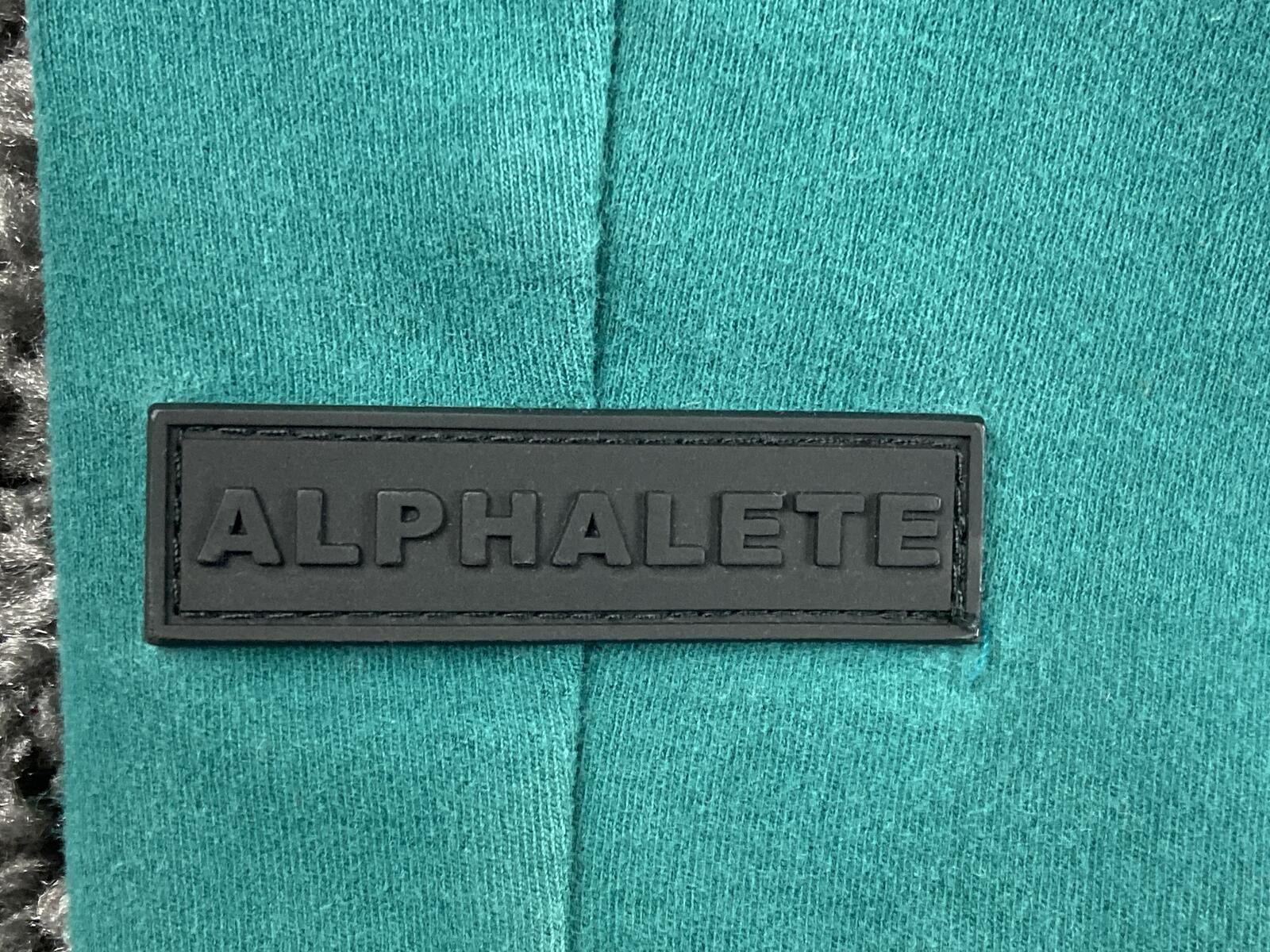 Alphalete Jogger Pants Mens Teal Green Zip Pockets Sz Medium