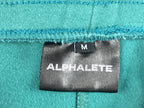 Alphalete Jogger Pants Mens Teal Green Zip Pockets Sz Medium