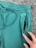 Alphalete Jogger Pants Mens Teal Green Zip Pockets Sz Medium