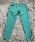 Alphalete Jogger Pants Mens Teal Green Zip Pockets Sz Medium