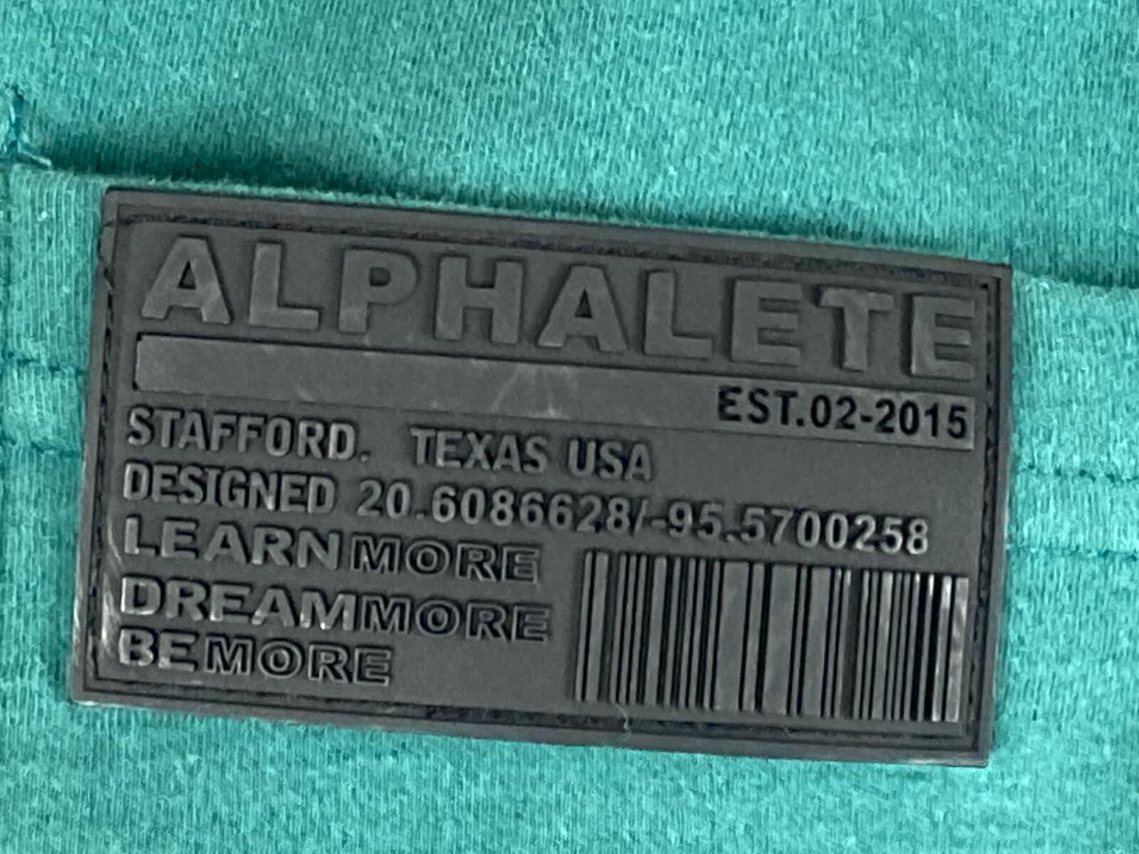 Alphalete Jogger Pants Mens Teal Green Zip Pockets Sz Medium