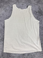 Vintage J America Alaska Tank Top Mens Beige Cotton Made in USA Sz XL