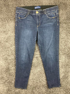 Democracy "Ab"solution Skinny Jeans Womens Size 16 Dark Wash Stretch