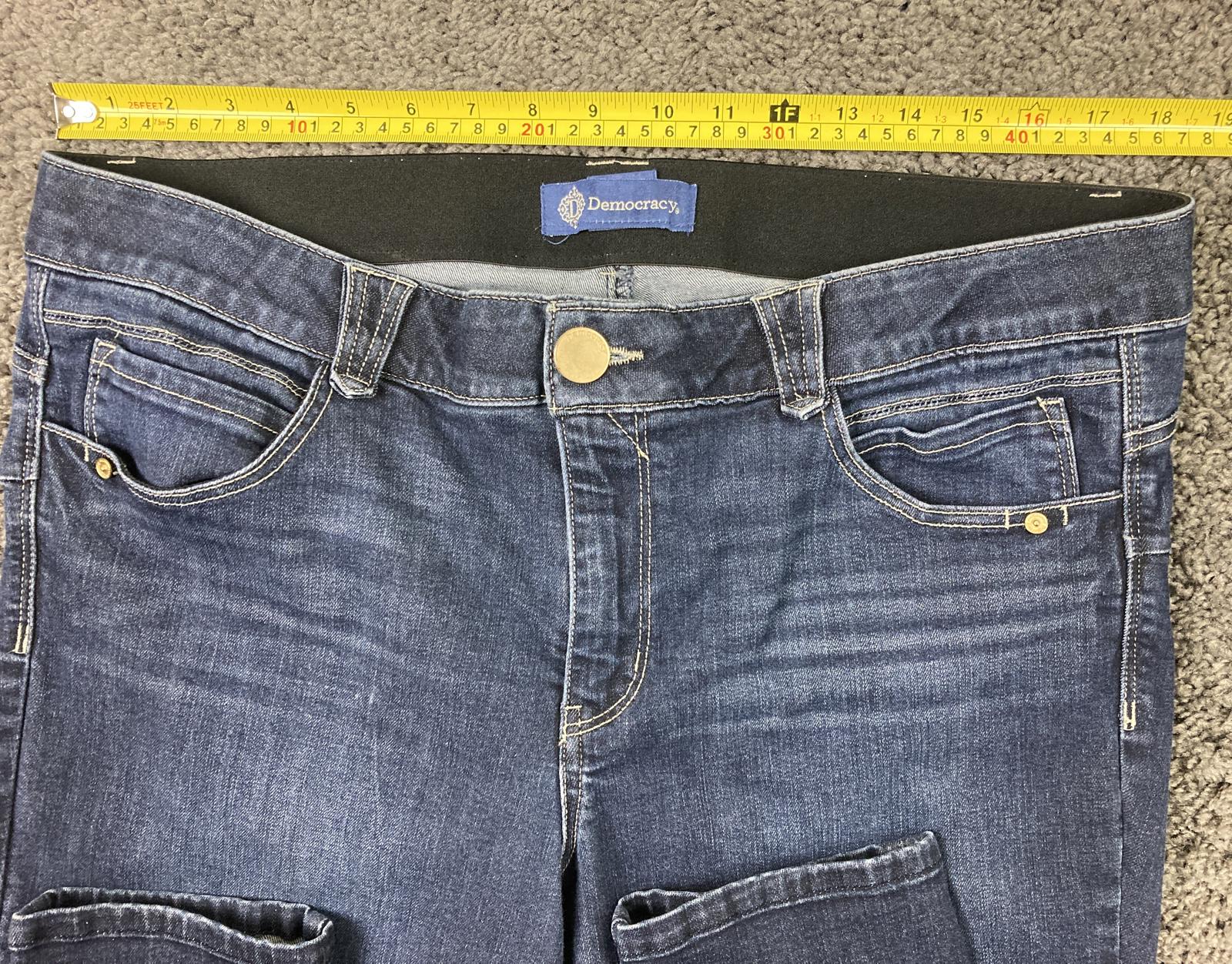 Democracy "Ab"solution Skinny Jeans Womens Size 16 Dark Wash Stretch