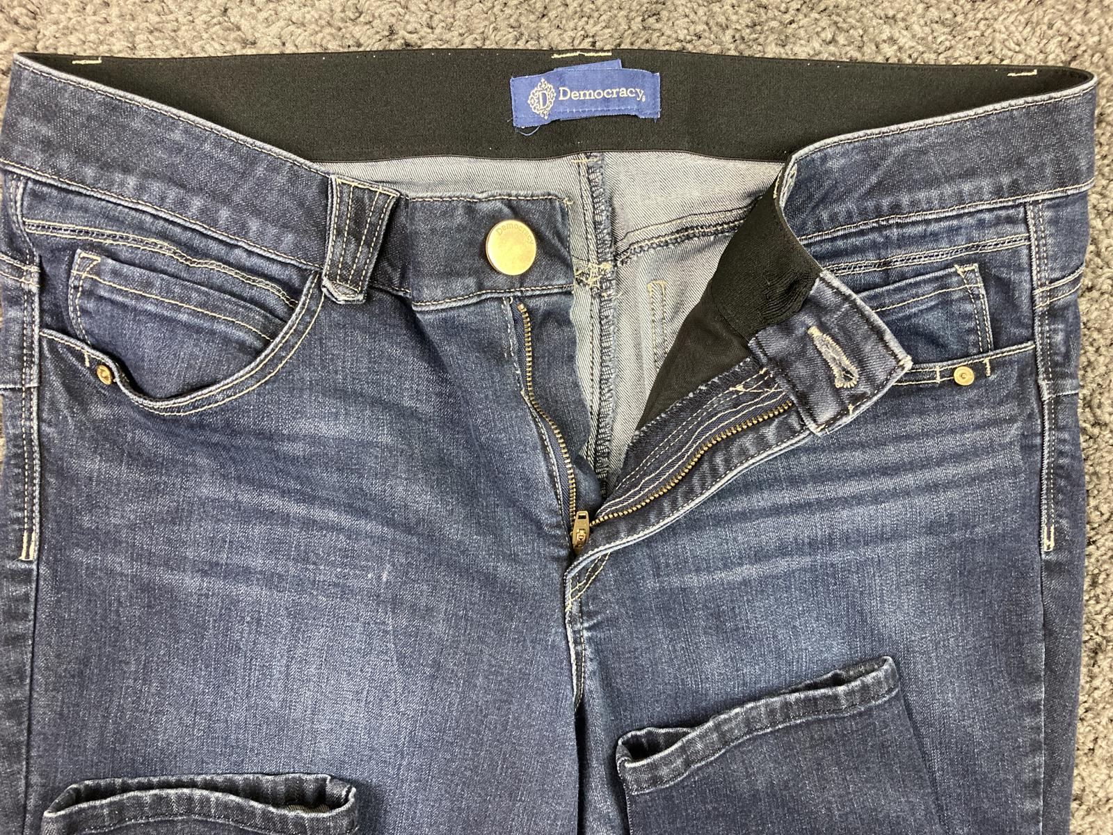 Democracy "Ab"solution Skinny Jeans Womens Size 16 Dark Wash Stretch