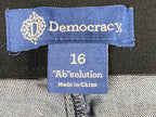 Democracy "Ab"solution Skinny Jeans Womens Size 16 Dark Wash Stretch